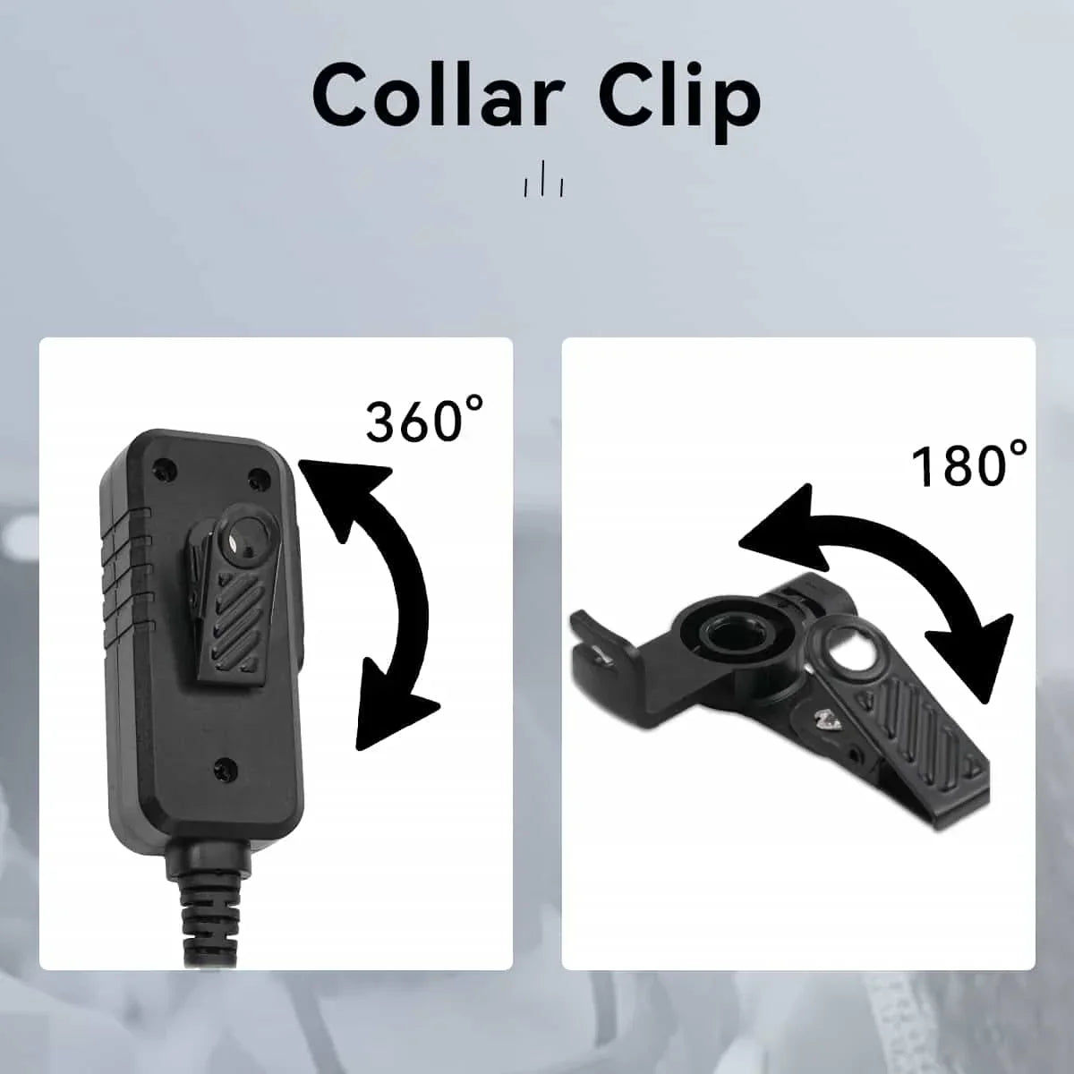 Retevis AI Noise-Canceling 2-Wire Covert Acoustic Tube Secret Service Earpiece - HD1 HD2 RT29 