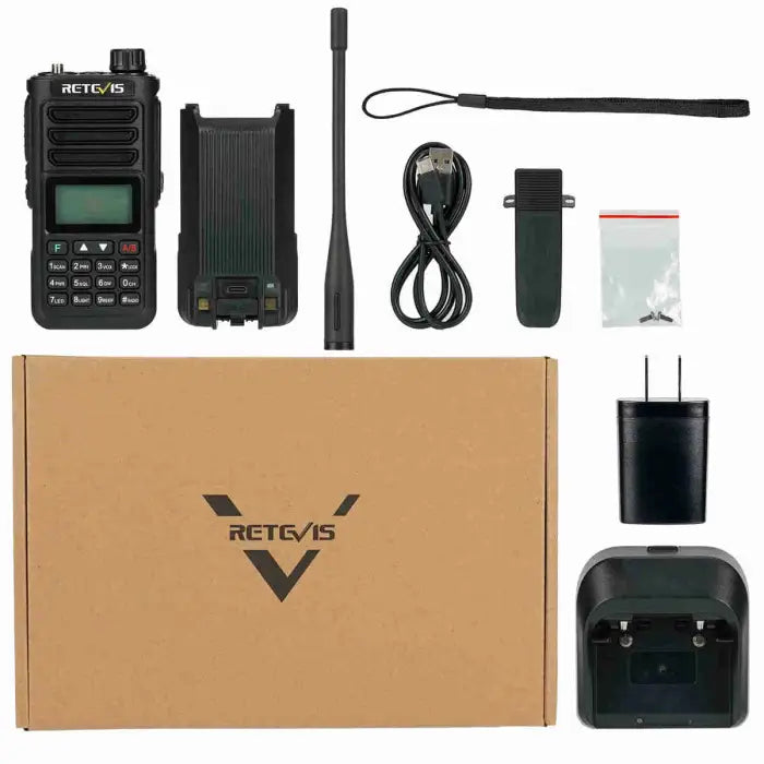 Retevis RA89 FCC High Power Dual Band IP68 Waterproof Amateur Ham Radio 