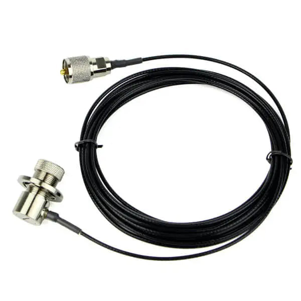 Retevis RC-316 5 Meter PL259 to SO239 RG316 Mobile Antenna Install Coax Cable 