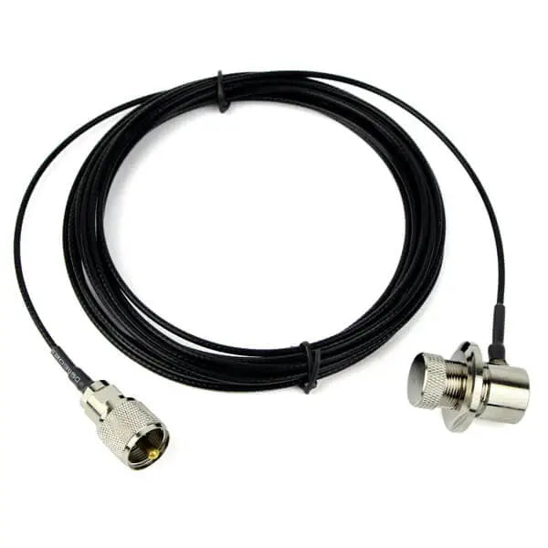 Retevis RC-316 5 Meter PL259 to SO239 RG316 Mobile Antenna Install Coax Cable 