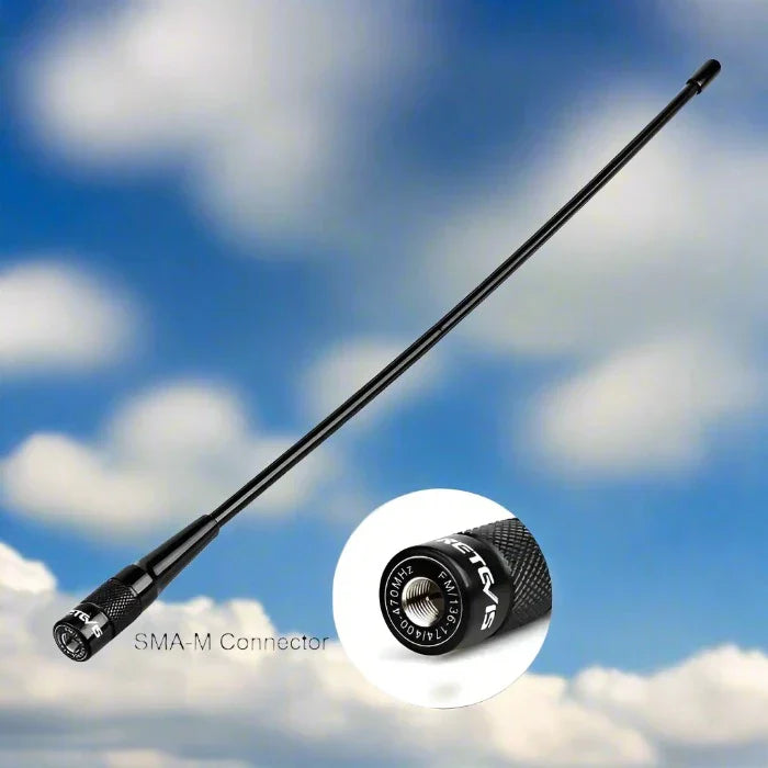 Retevis RHD-771 SMA-M 40CM Upgrade Antenna For Handheld Two Way Amateur Ham Radios 
