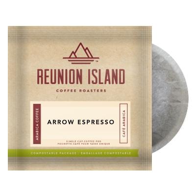 Reunion Island Arrow Espresso Roast Coffee Pods 