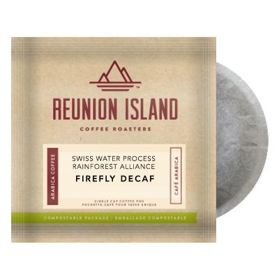 Reunion Island Firefly Decaf Coffee Pods 