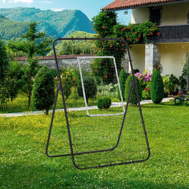Soozier Volleyball Rebounder Net, Angles Adjustable Soccer Rebounder, Lacrosse Baseball Volleyball Training Equipment Aid