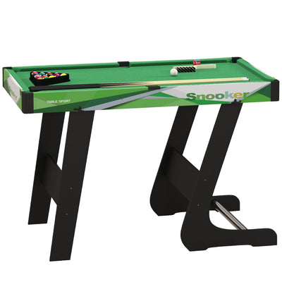 Soozier Mini Pool Table Set 41" Folding Billiard Table with Accessories for Kids Adults Green 