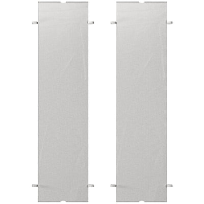 Outsunny UV-Resistant Pergola Canopy 2-Pack, Easy Install, Light Grey, Ideal for 10x10 Ft Pergola 