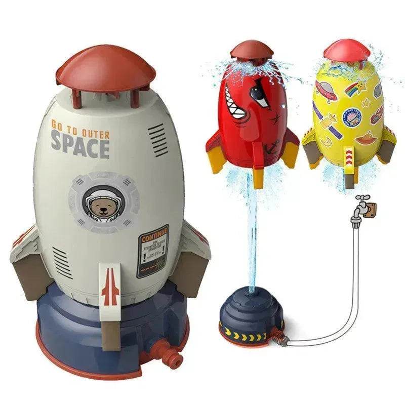 Rocket Launcher Toys Outdoor Rocket Water Pressure Lift Sprinkler Toy Fun Interaction In Garden Lawn Water Spray Toys For Kids Summer Gadgets 