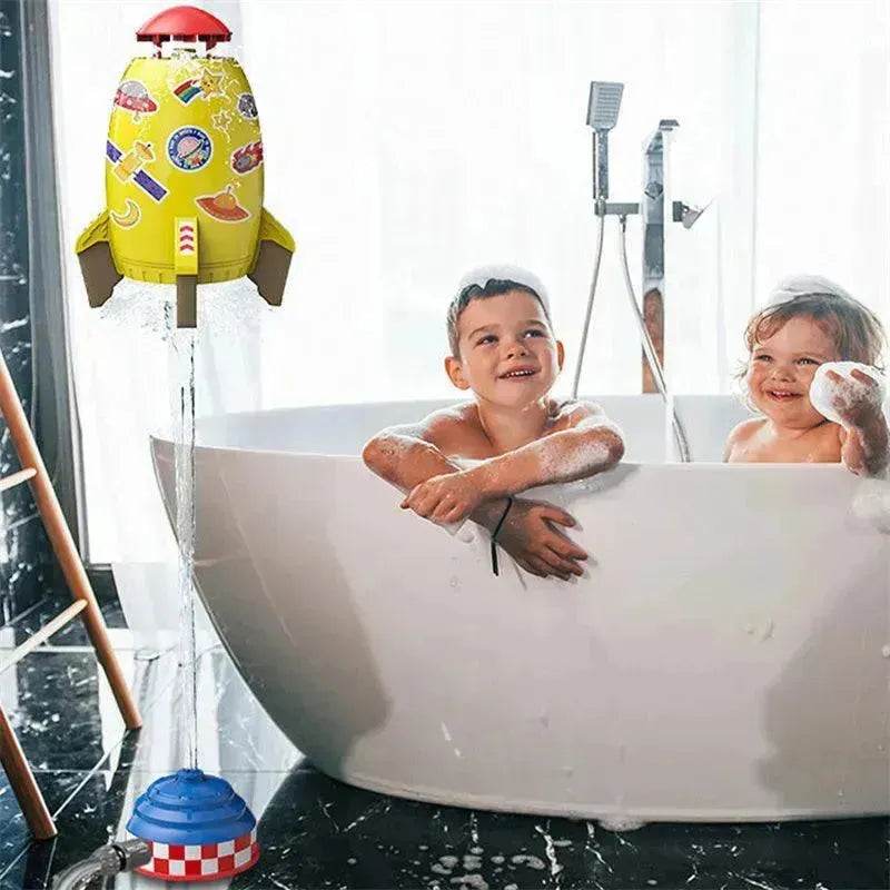 Rocket Launcher Toys Outdoor Rocket Water Pressure Lift Sprinkler Toy Fun Interaction In Garden Lawn Water Spray Toys For Kids Summer Gadgets 