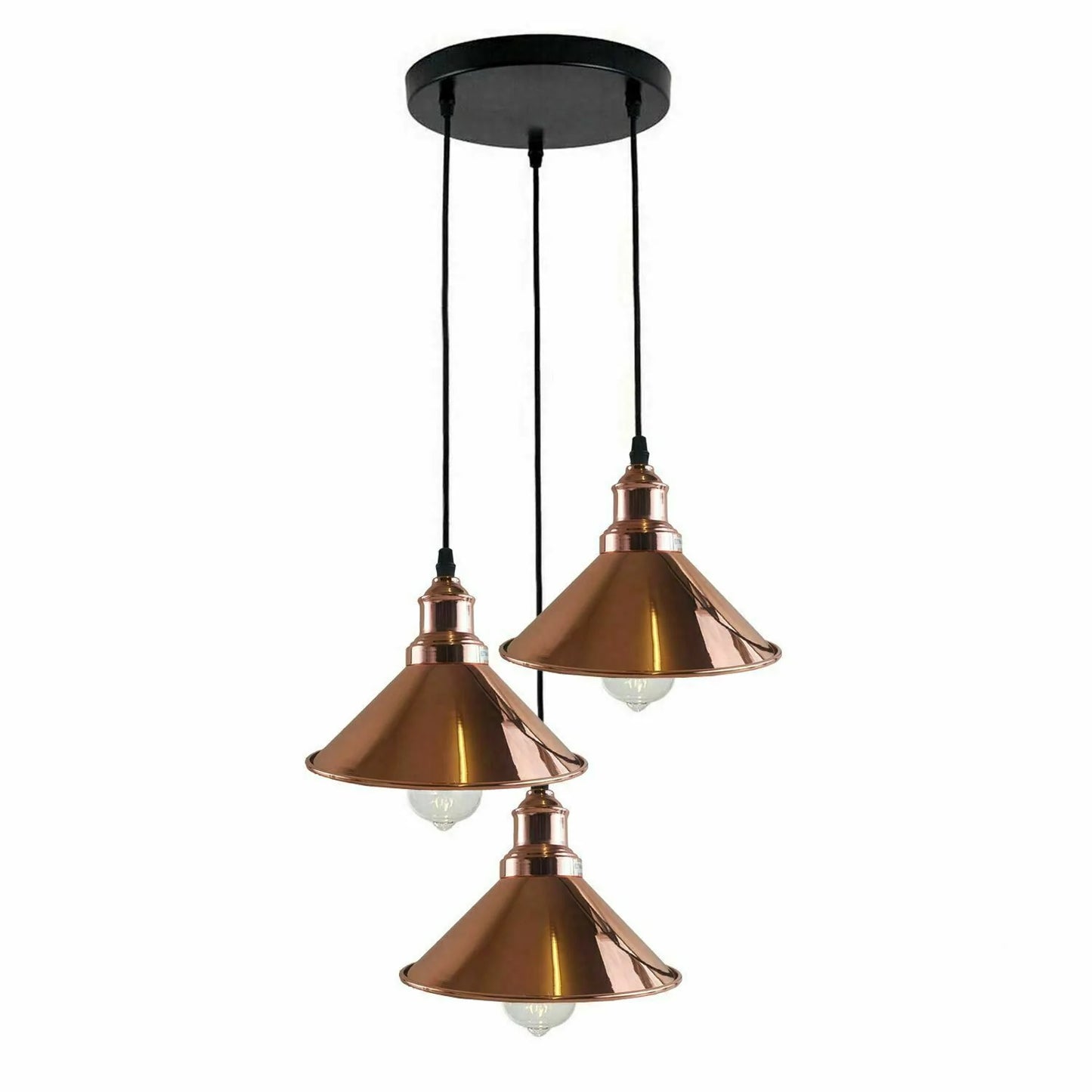 Industrial Rose gold Pendant Light Fixtures~1737