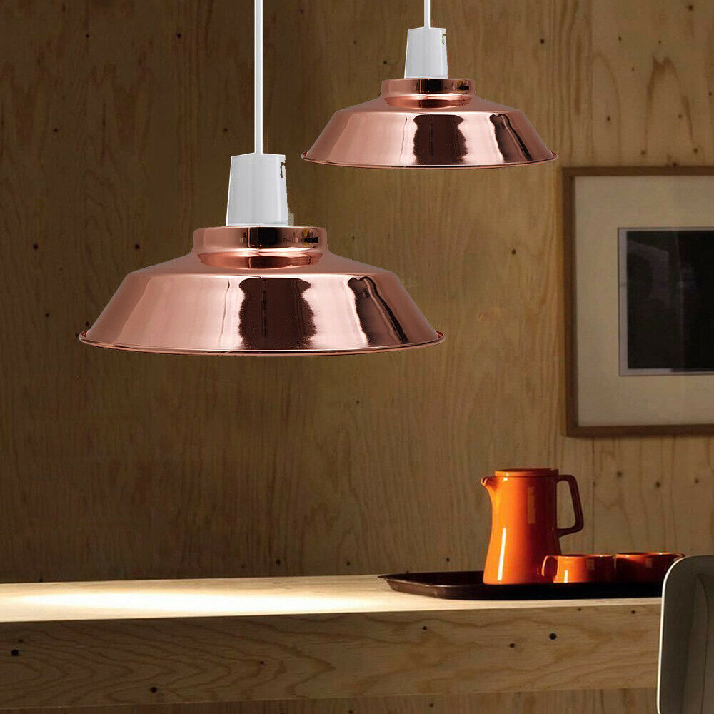 Rose gold Metal Ceiling Pendant Light Lampshades ~1372