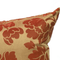 Royalty Floral Cushion Cover – Crimson & Golden-Brown Floral Design, Hidden Brown Zipper, Hand-made in Canada