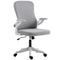 Ergonomic Office Chair, Swivel Desk Chair with Lumbar Support and Adjustable Height, Flip-up Armrests, Wheels, Black