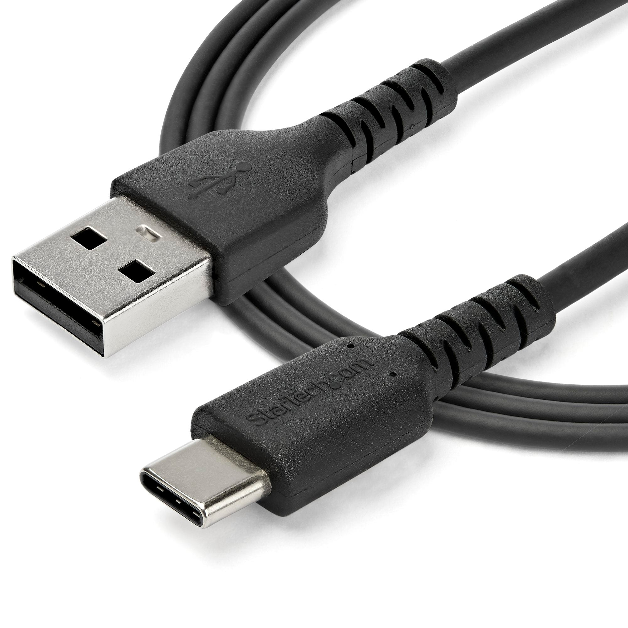 USB-A to USB-C Fast Charging Cable, Rugged, Charge & Sync, 3A, USB 2.0, TPE Jacket and Aramid Fiber - USB Charging Cord 