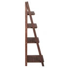 4-Tier Foldable Wooden Plant Stand, Indoor & Outdoor Flower Shelf Display Rack, Multi-Level Storage Organizer, Natural Wood Finish