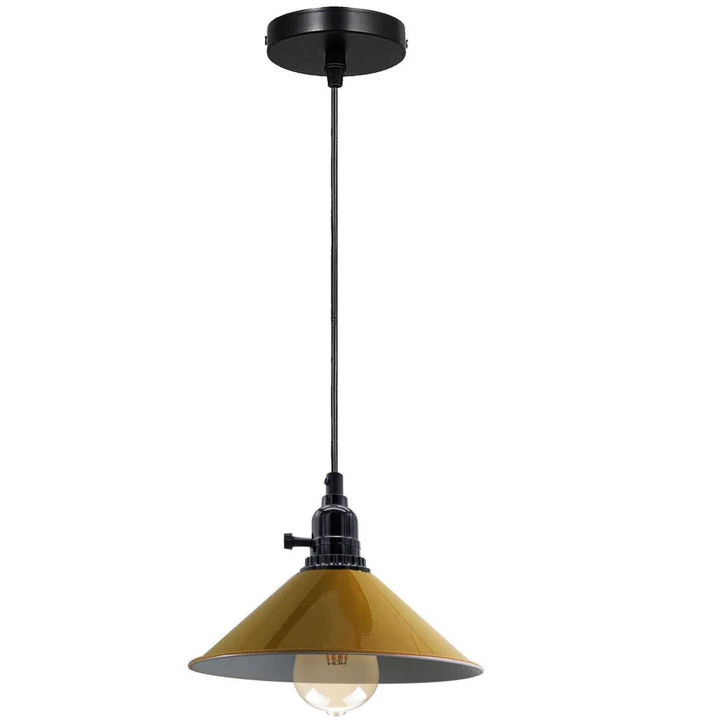 Industrial Black holder Dimmer Switch Hanging Pendant Light ~1557