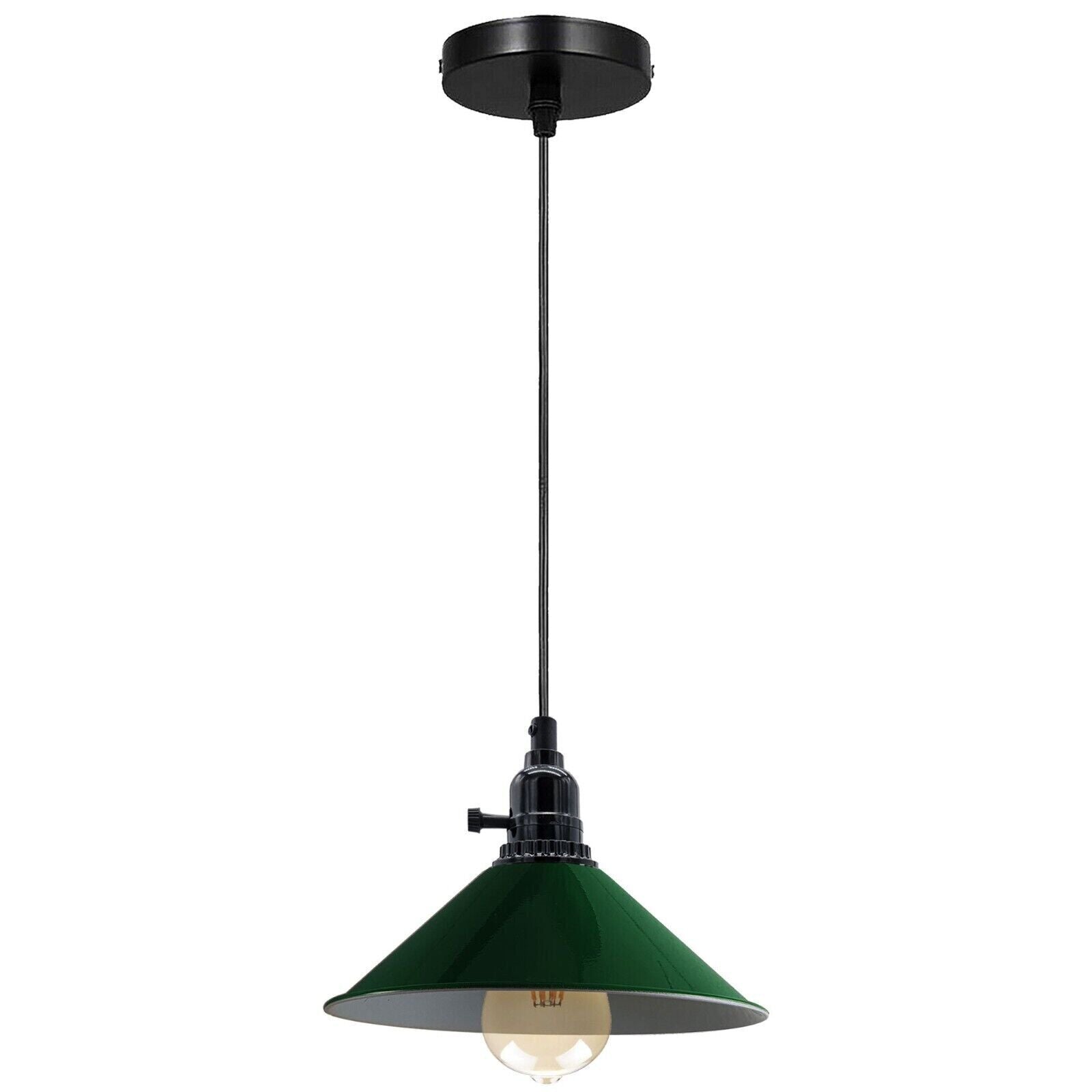 Industrial Black holder Dimmer Switch Hanging Pendant Light ~1557