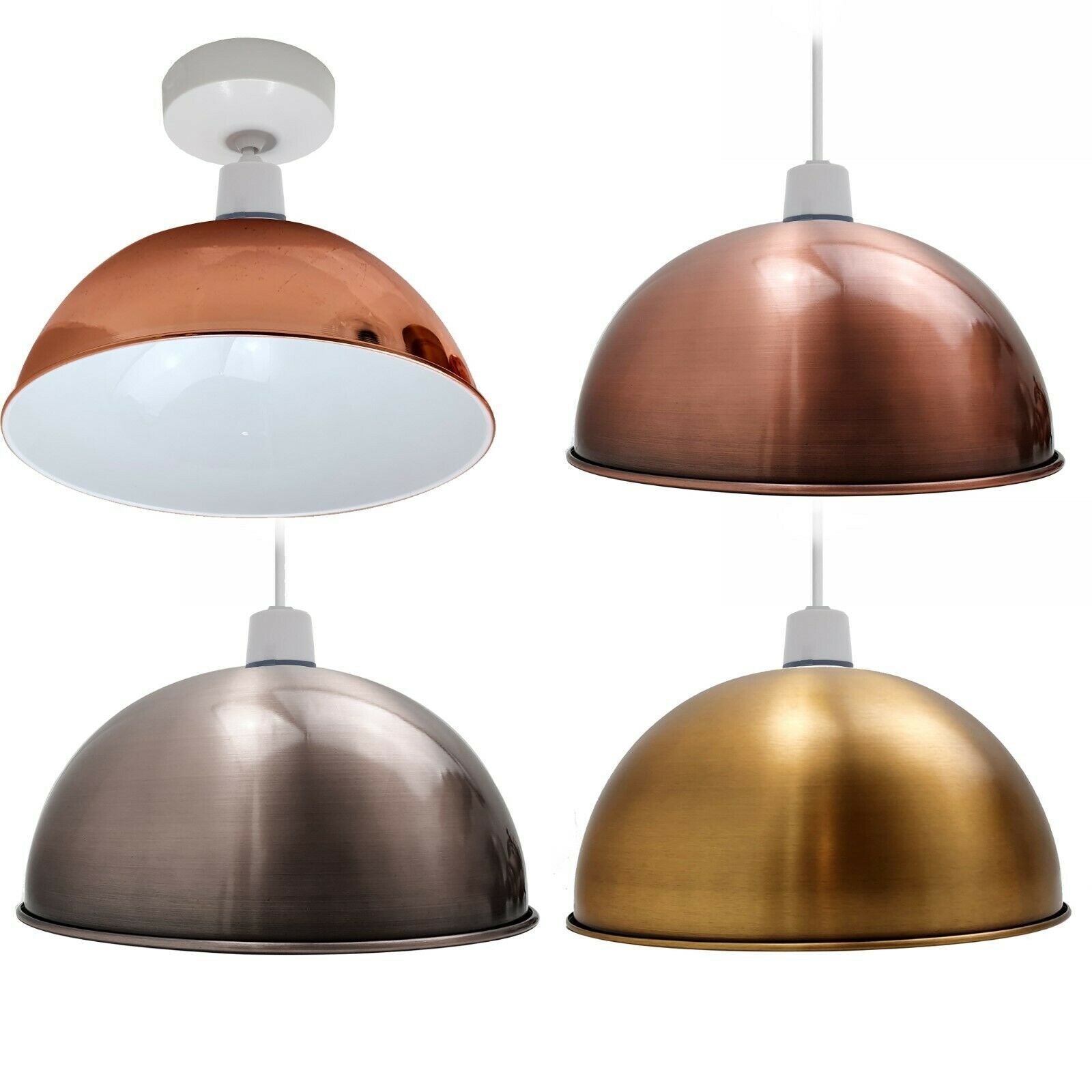 Easy Fit Modern Metal Dome Shape Lamp Shades 300mm~1558 