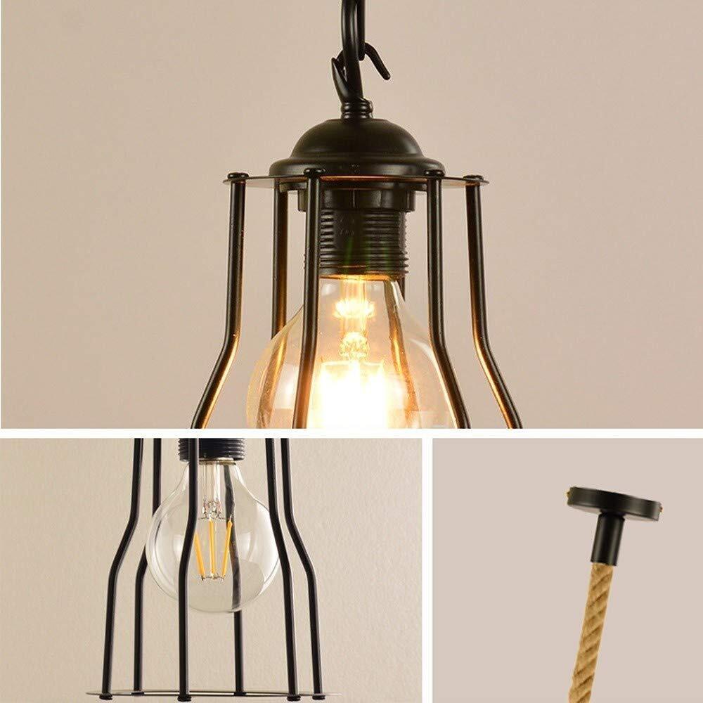 Industrial Hemp Rope Hanging Pendant Lights~1760