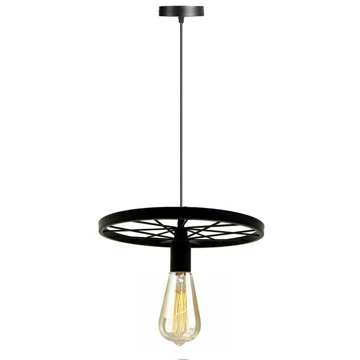 Retro Industrial Ceiling Wheel Pendant Light ~1534