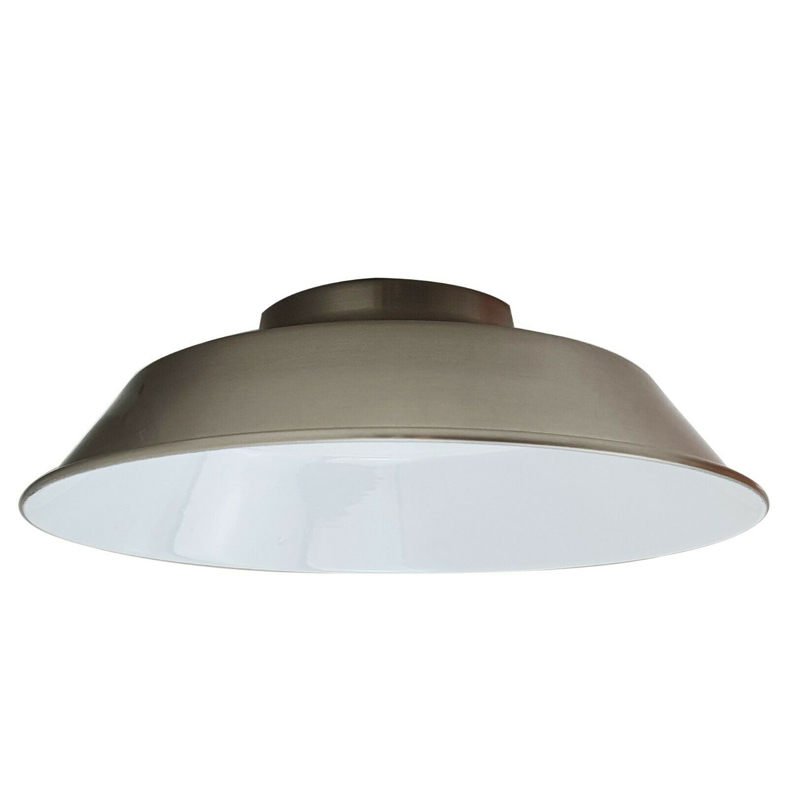 Satin Nickel Metal Ceiling Pendant Light Lampshades~1371