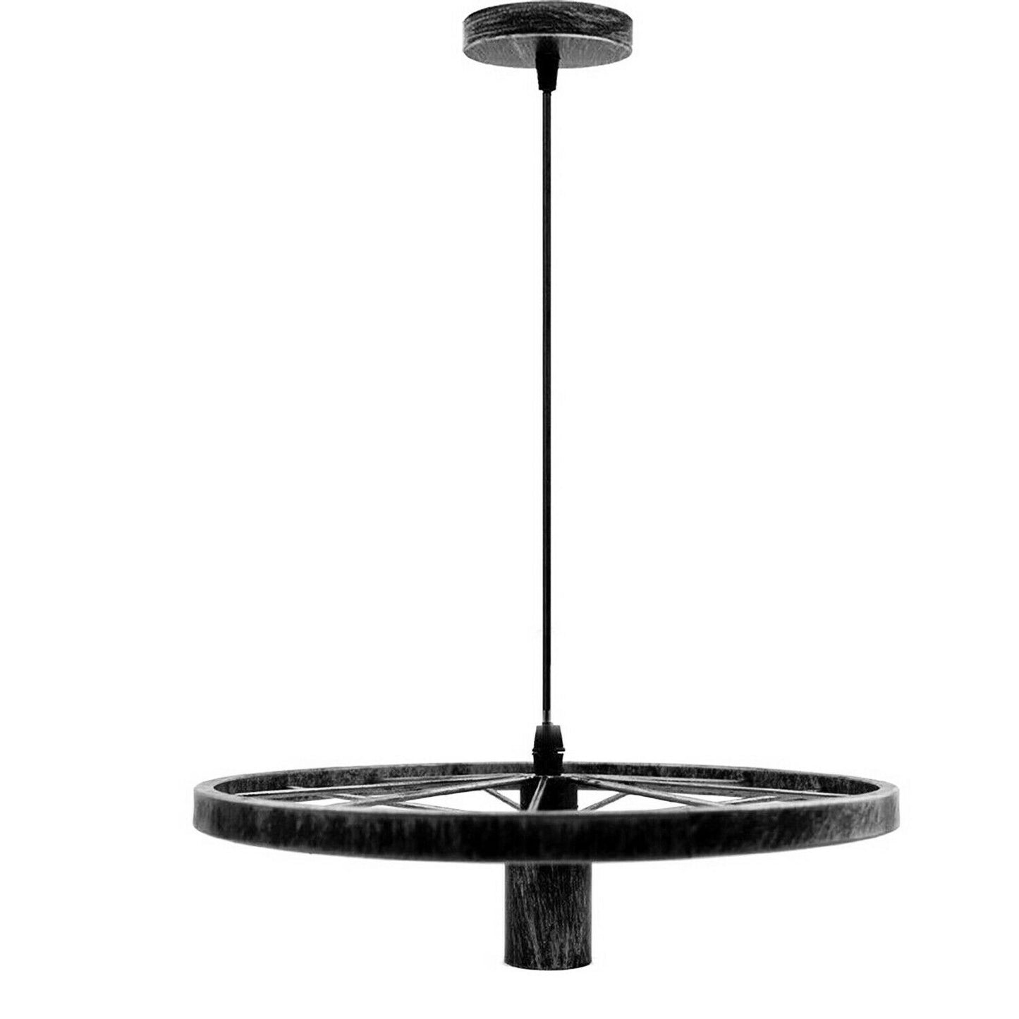 Retro Industrial Ceiling Wheel Pendant Light ~1534