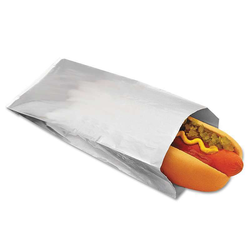 Foil Hot Dog Bags x 100 
