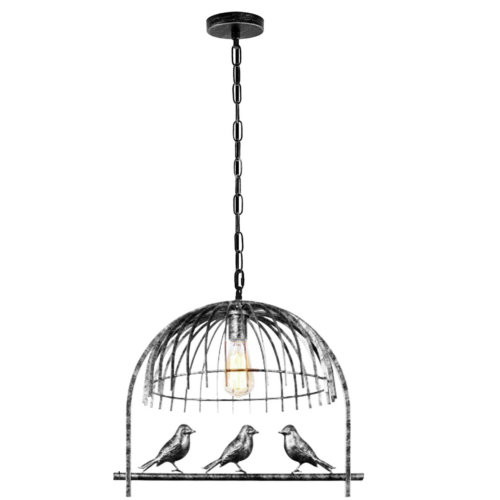 Birdcage Ceiling Pendant Lights Brushed Silver~1314