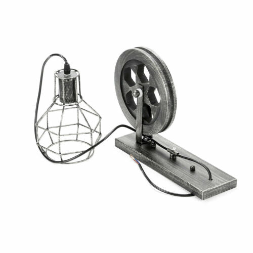 Retro Style Rustic Pulley Brushed Silver Wall Mounted Light~1519