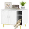 Cat Litter Box Enclosure, Hidden Litter Box with Scratching Pad, Storage, for Living Room, Bedroom, 31.5
