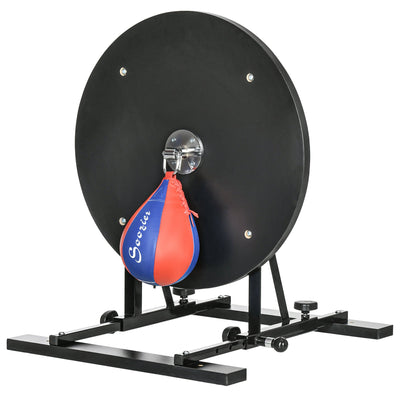 Soozier Adjustable Speed Bag Platform Wall Mounted 360° Swivel Boxing Training Equipment Home Gym 