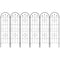 Outsunny Metal Trellis Set of 6 Garden Climbing Plant Support Frames Arrow Design