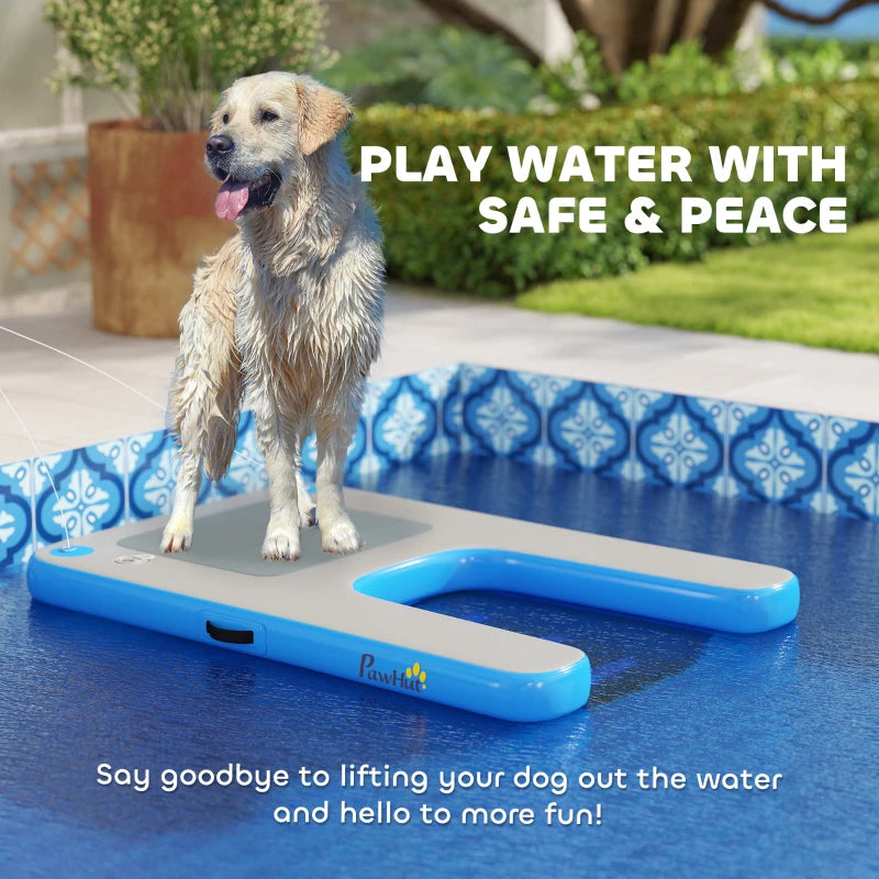 Floating Boat Ramp for Swimming Pets Up to 300 lbs, for Pool, Lake, Boat, Dock