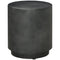HOMCOM Lightweight Concrete Table: Round Side End Table with Concrete Finish, Adjustable Feet for Indoor and Outdoor Use