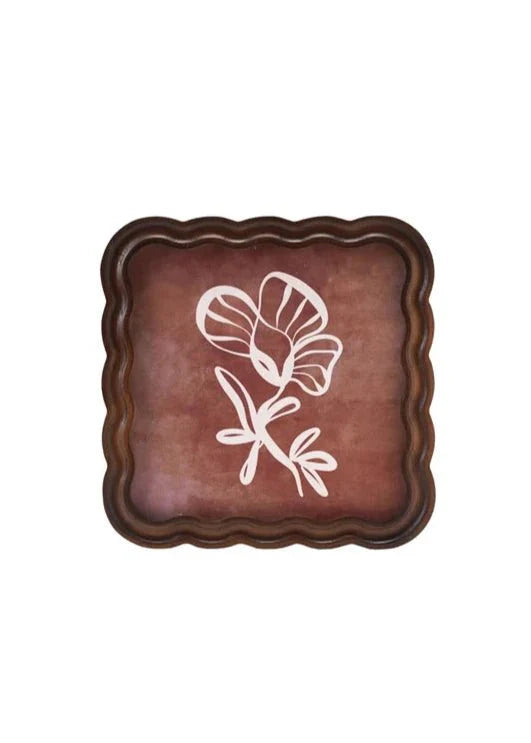 Scallop Wave Photo Frame - Natural 