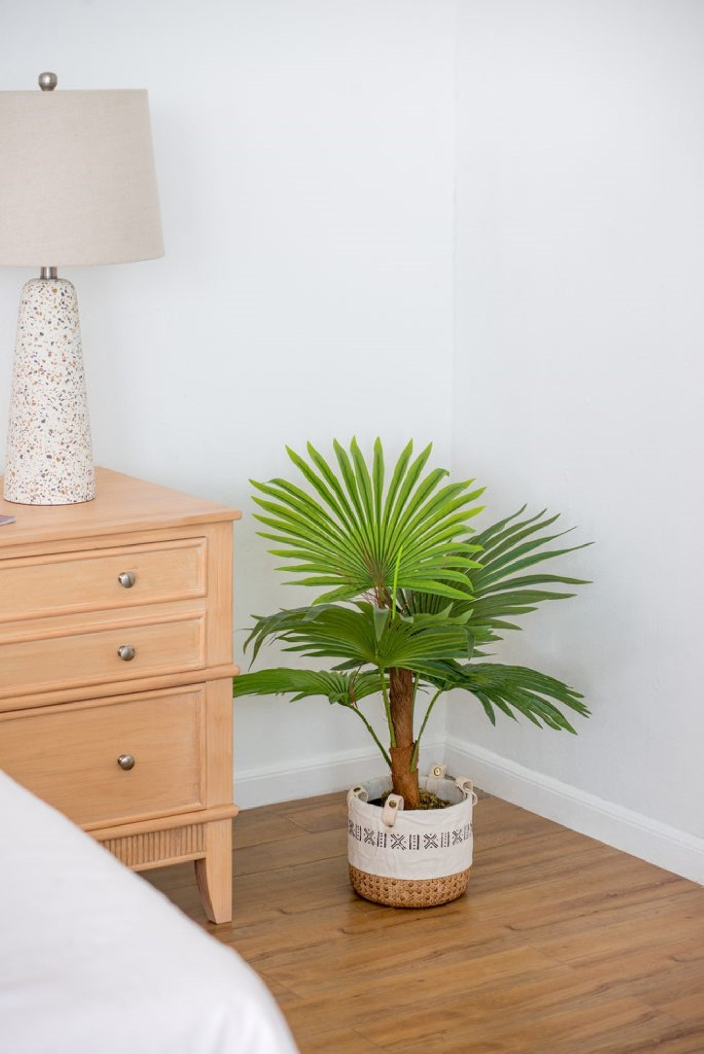 Artificial Fan Palm Tree In Pot 