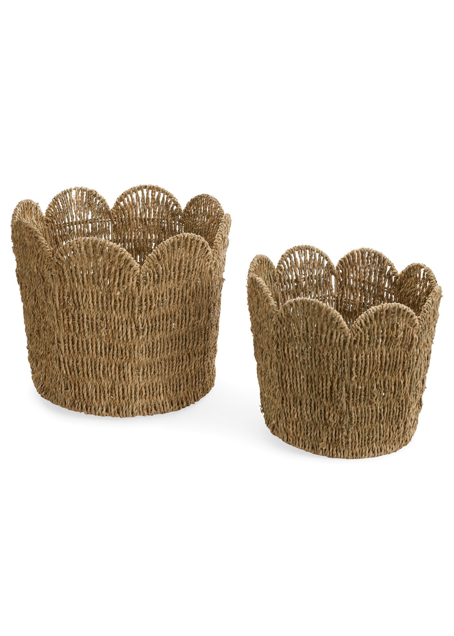 Seagrass Scallop Edge Basket 