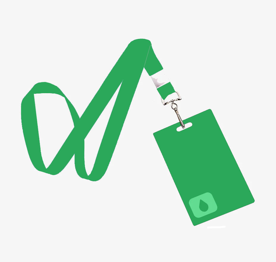 Severance Lumon Industries Keycard ID Badge Green PVC Card Lanyard 