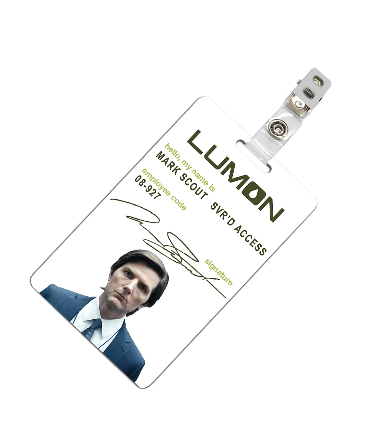 Severance Lumon Industries Employee Badge ID Badge PVC - Mark Scout 