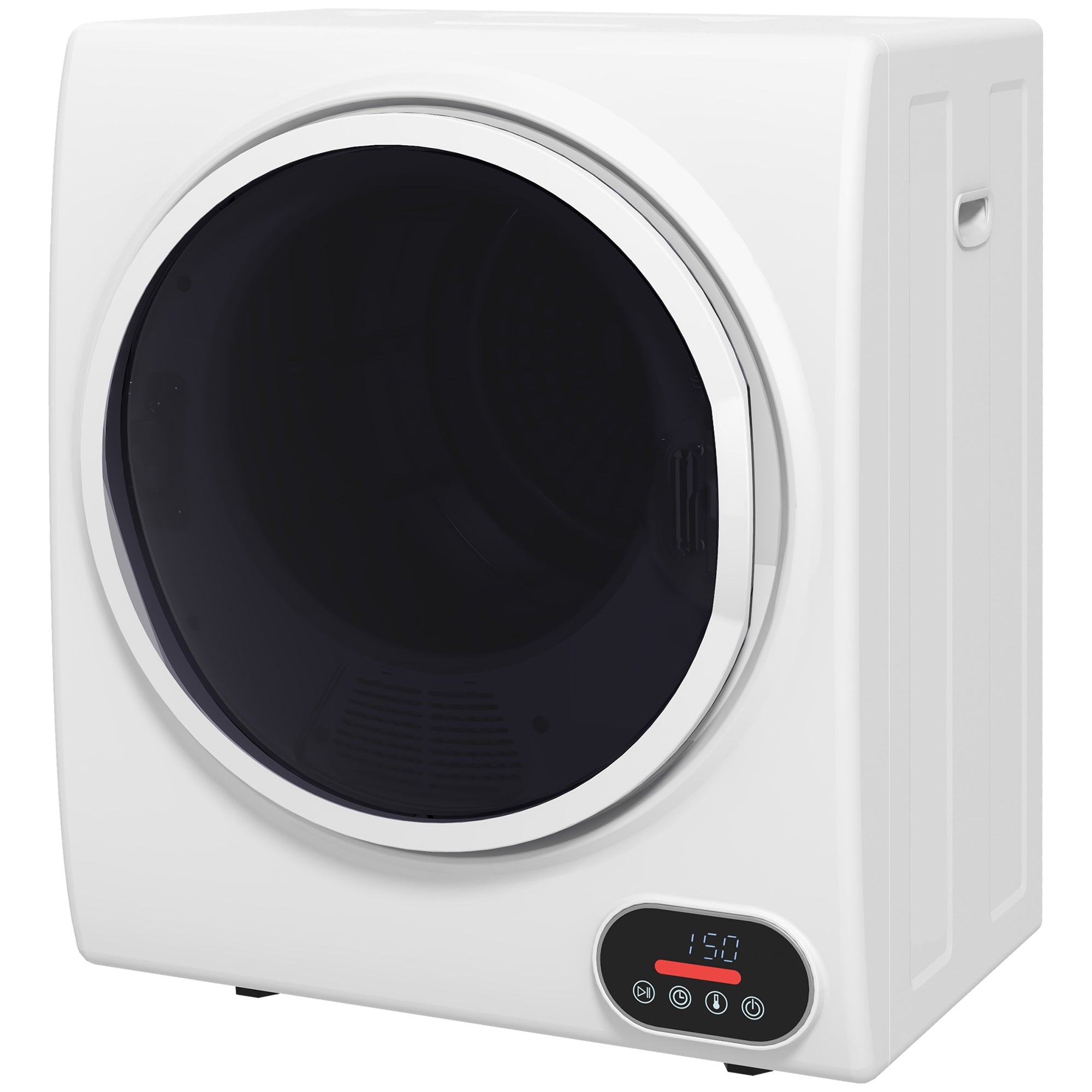HOMCOM Compact Portable Laundry Dryer, 1.5 cu.ft, 850W, Intelligent Drying for Apartments, Dorms, RVs - Crisp White 