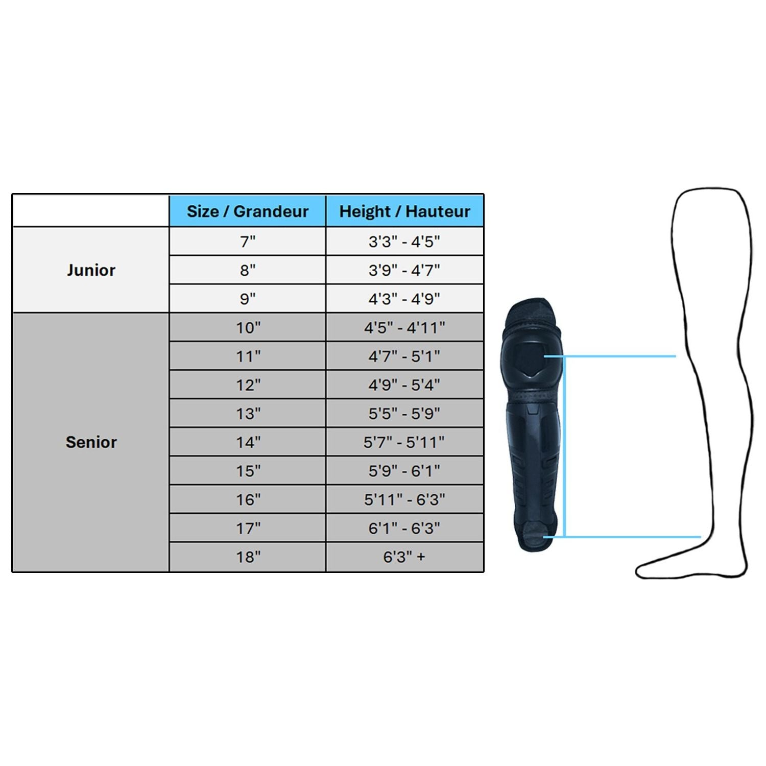 JAMBIERE LDK HP1 SENIOR POUR DEK HOCKEY 