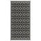 Outsunny 9' x 18' Outdoor RV Rug, Reversible Patio Floor Mat with Carry Bag, Lantern, Black and White