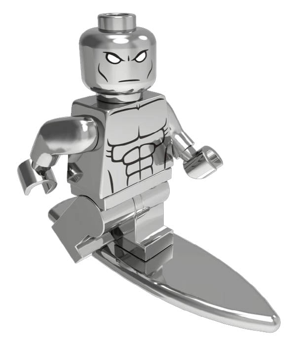 Minifigure - Marvel - Silver Surfer Chrome 