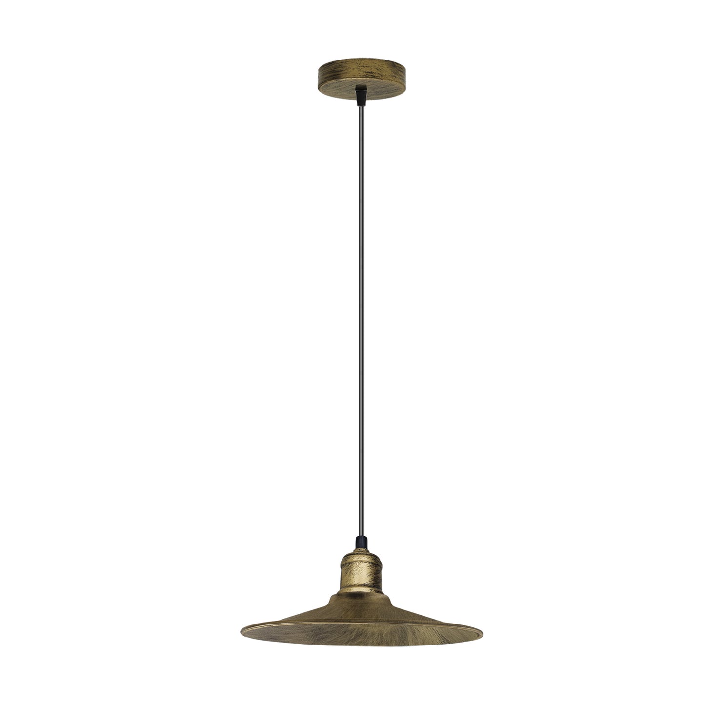 Modern Metal Flat Brushed Brass Pendant Lighting~ 1567