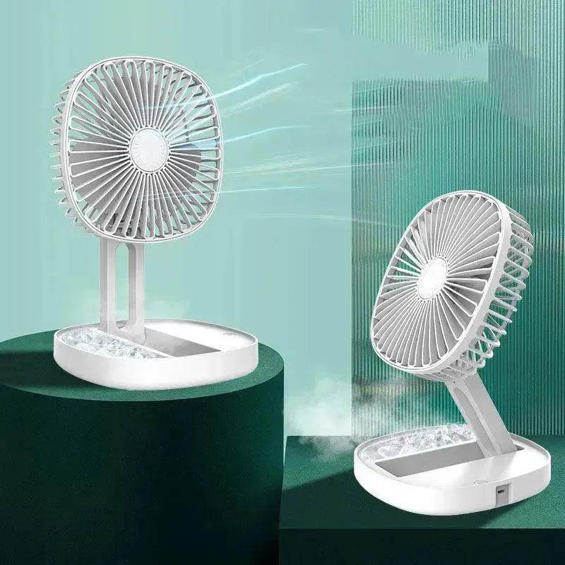 Small Portable Air Conditioning Appliances Foldable Electric Fan USB Rechargeable Desktop Fans 