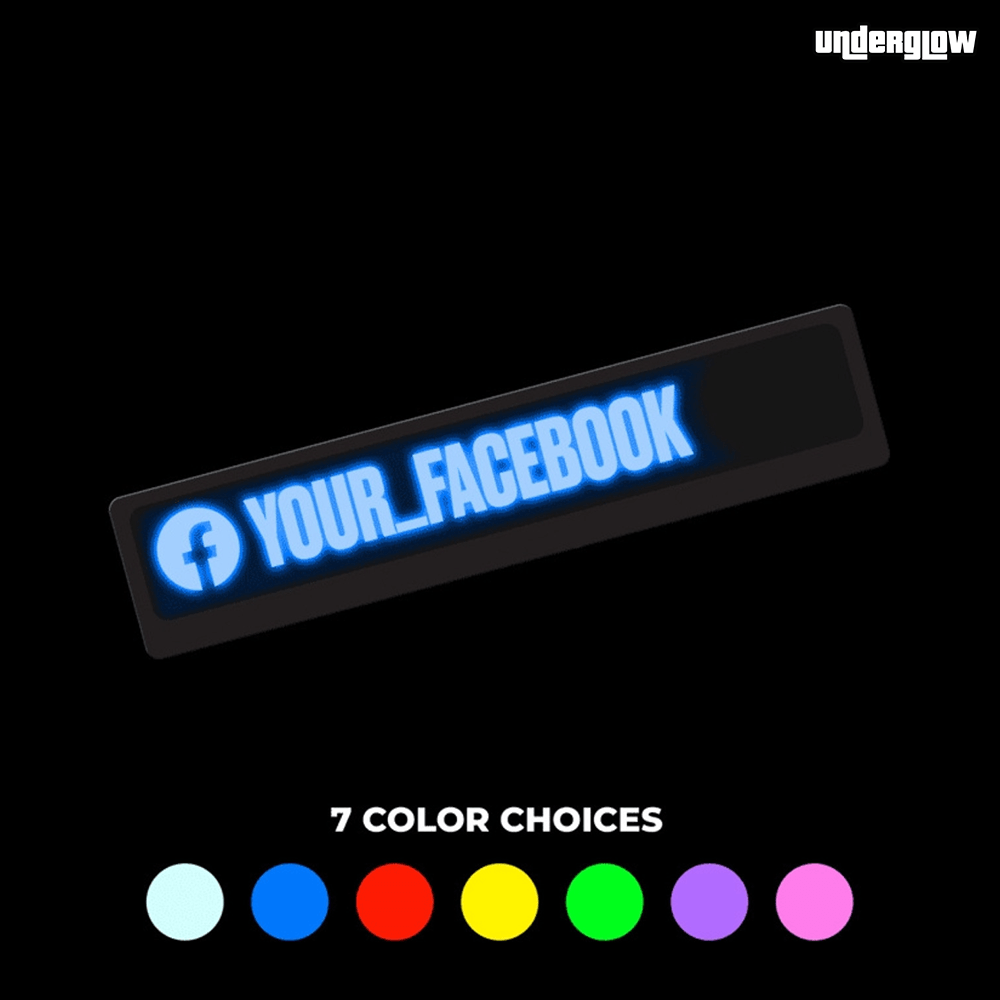Social Media | LED Decal | USB Powered