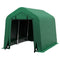 Outsunny 8x6 Carport with Roll-up Door Green Outdoor Carport Tent with Steel Frame for Motorcycle & Car