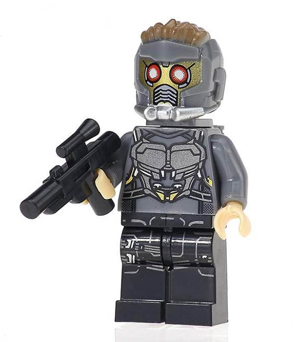 Minifigure - Marvel Avengers - Star Lord w/ Removable Mask 