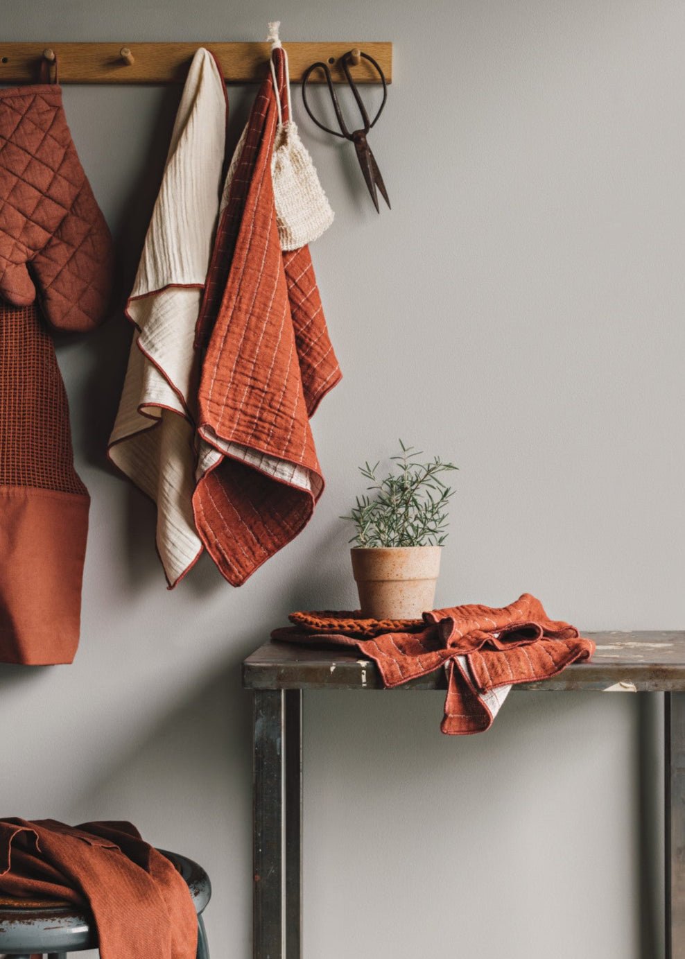 Stonewash Mitt - Terracotta 