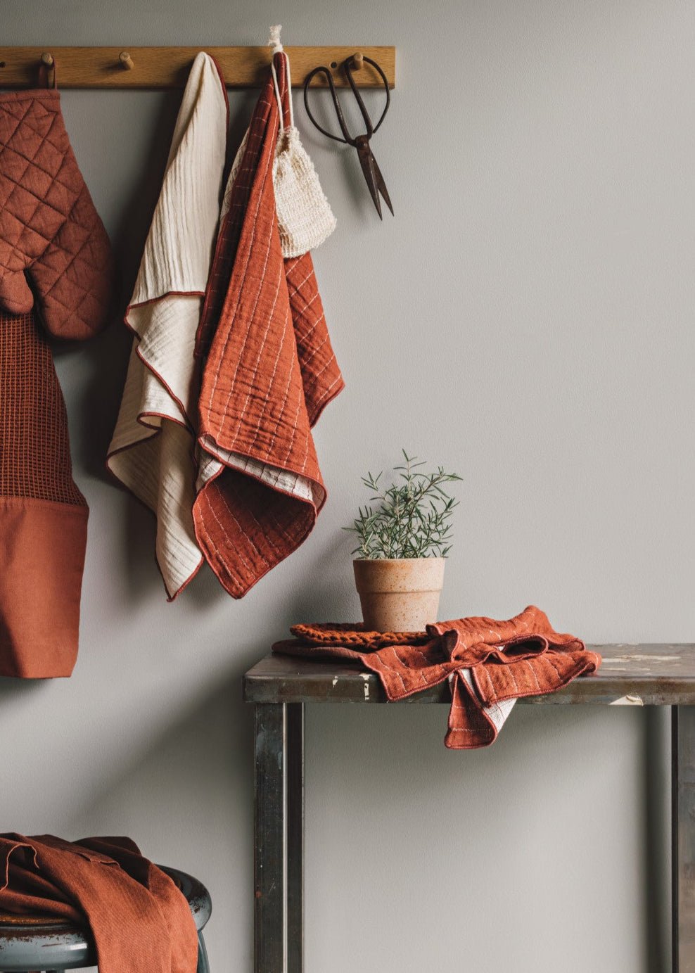Stonewash Potholder - Terracotta 