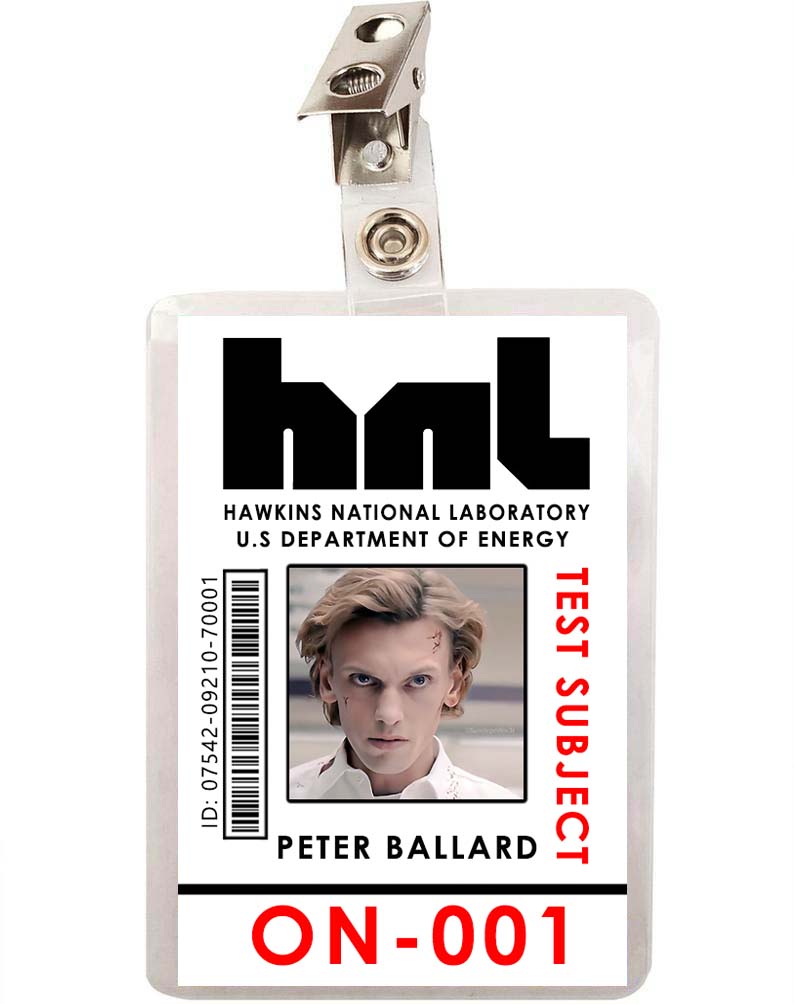 Stranger Things Peter Ballard ID Badge 
